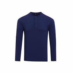 Premier Mens Long John Roll Sleeve T-Shirt - XL, Indigo