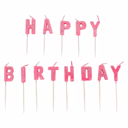 Amscan Glitter Happy Birthday Pick Candles