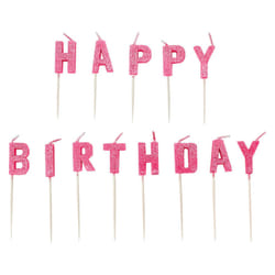 Amscan Glitter Happy Birthday Pick Candles