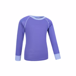 Mountain Warehouse Childrens/Kids Merino II Round Neck Base Layer Top - 3-4 Years, Purple