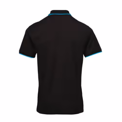Premier Mens Coolchecker Contrast Pique Polo Shirt - 4XL, Black/Sunflower