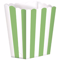 Amscan Scalloped Striped Popcorn Holder (Pack of 8)