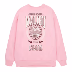 Barbie Womens/Ladies Malibu Tennis Club Sweatshirt - XXL, Pink