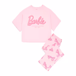 Barbie Womens/Ladies Logo Pyjama Set - S, Pink