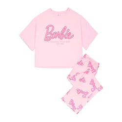 Barbie Womens/Ladies Logo Pyjama Set - S, Pink