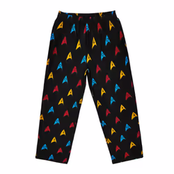 Star Trek Mens Logo All-Over Print Pyjama Set - XL, Black/Grey