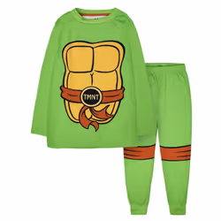Teenage Mutant Ninja Turtles Boys Printed Long Pyjama Set - 7-8 Years, Green