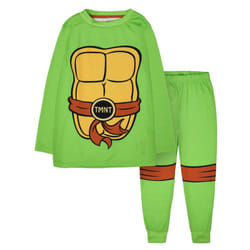 Teenage Mutant Ninja Turtles Boys Printed Long Pyjama Set - 7-8 Years, Green