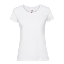Fruit of the Loom Womens/Ladies Premium Ringspun Cotton T-Shirt - 18 UK, White