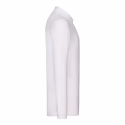 Fruit of the Loom Mens Cotton Pique Long-Sleeved Polo Shirt - M, White