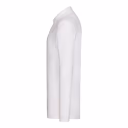 Fruit of the Loom Mens Cotton Pique Long-Sleeved Polo Shirt - M, White