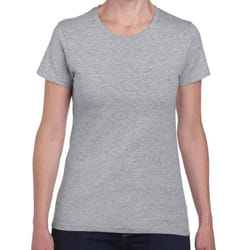 Gildan Womens/Ladies Heavy Cotton T-Shirt - XXL, Sports Grey