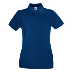Fruit of the Loom Womens/Ladies Premium Cotton Pique Lady Fit Polo Shirt - 8 UK, Navy