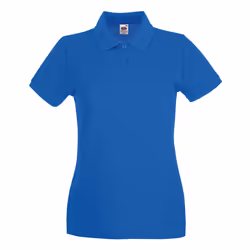 Fruit of the Loom Womens/Ladies Premium Cotton Pique Lady Fit Polo Shirt - 8 UK, Royal Blue
