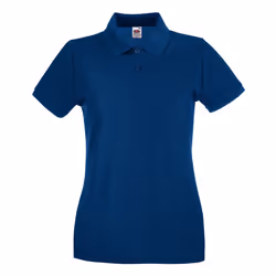 Fruit of the Loom Womens/Ladies Premium Cotton Pique Lady Fit Polo Shirt - 10 UK, Navy