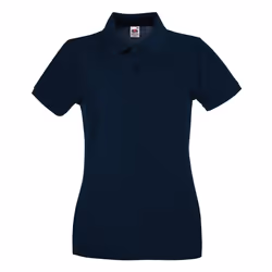 Fruit of the Loom Womens/Ladies Premium Cotton Pique Lady Fit Polo Shirt - 10 UK, Deep Navy