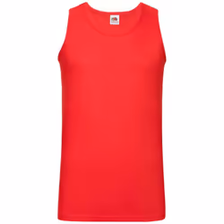 Fruit of the Loom Mens Athletic Vest Top - 3XL, Red