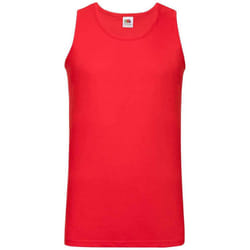 Fruit of the Loom Mens Athletic Vest Top - 3XL, Red