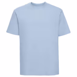 Russell Mens Ringspun Cotton Classic T-Shirt - XS, Mineral Blue