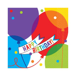 Amscan Balloons Happy Birthday Disposable Nappies (Pack of 36)