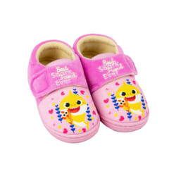 Baby Shark Girls Best Shark Friend Slippers - 8 UK Child, Pink