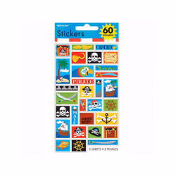 Amscan Pirate Treasure Stickers (Pack of 60)