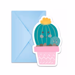 Procos Cactus Invitations (Pack of 6)