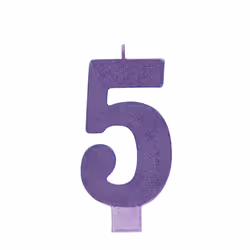 Amscan Glitter 5th Birthday Candle