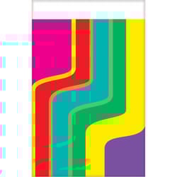 Amscan Vibes Good Plastic Swoop Party Table Cover