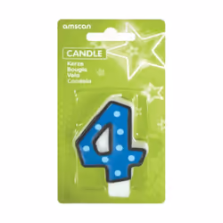 Amscan Polka Dot 4th Birthday Candle