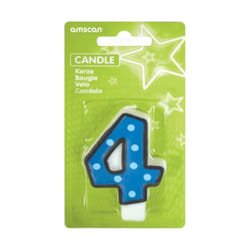 Amscan Polka Dot 4th Birthday Candle