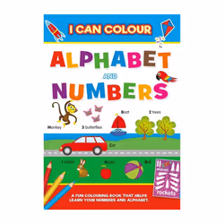 Alligator I Can Colour Alphabet & Numbers Activity Book