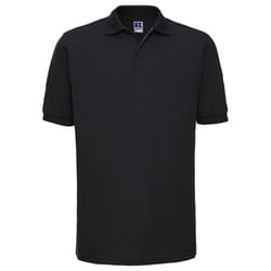 Russell Mens PiquÃ© Hardwearing Polo Shirt - 5XL, Black