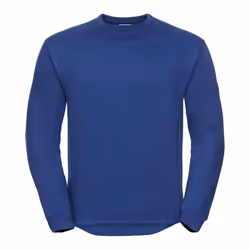 Russell Mens Spotshield Heavy Duty Crew Neck Sweatshirt - 4XL, Bright Royal Blue