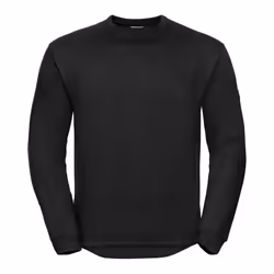 Russell Mens Spotshield Heavy Duty Crew Neck Sweatshirt - XS, Black