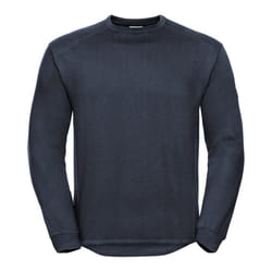 Russell Mens Spotshield Heavy Duty Crew Neck Sweatshirt - XS, French Navy