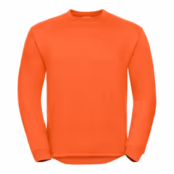 Russell Mens Spotshield Heavy Duty Crew Neck Sweatshirt - XS, Orange