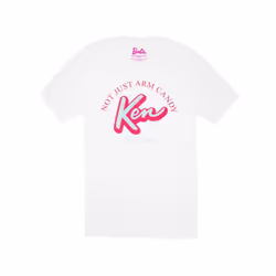 Barbie Mens Not Just Arm Candy Classic Ken T-Shirt - 3XL, White
