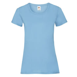 Fruit of the Loom Womens/Ladies Lady Fit T-Shirt - XXL, Sky Blue