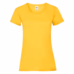 Fruit of the Loom Womens/Ladies Lady Fit T-Shirt - L, Sunflower