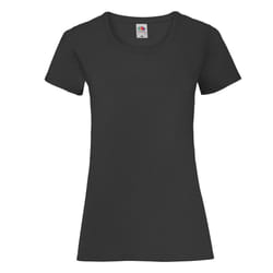 Fruit of the Loom Womens/Ladies Lady Fit T-Shirt - L, Black