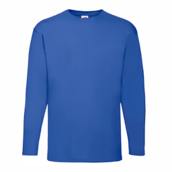 Fruit of the Loom Unisex Adult Valueweight Plain Long-Sleeved T-Shirt - S, Royal Blue
