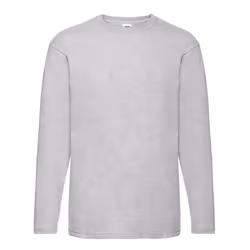 Fruit of the Loom Unisex Adult Valueweight Heather Long-Sleeved T-Shirt - S, Grey