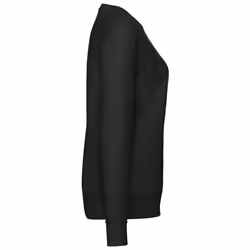 Fruit of the Loom Womens/Ladies Lightweight Lady Fit Raglan Sweatshirt - 10 UK, Black