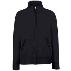 Fruit of the Loom Womens/Ladies Lady Fit Sweat Jacket - 18 UK, Black