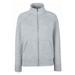 Fruit of the Loom Womens/Ladies Lady Fit Sweat Jacket - 16 UK, Heather Grey