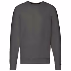 Fruit of the Loom Unisex Adult Lightweight Raglan Sweatshirt - S, Light Graphite