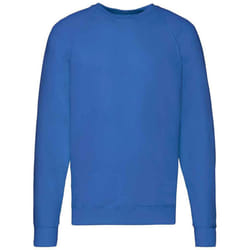 Fruit of the Loom Unisex Adult Lightweight Raglan Sweatshirt - S, Royal Blue