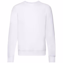 Fruit of the Loom Unisex Adult Lightweight Raglan Sweatshirt - L, White