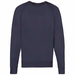 Fruit of the Loom Unisex Adult Lightweight Raglan Sweatshirt - S, Deep Navy